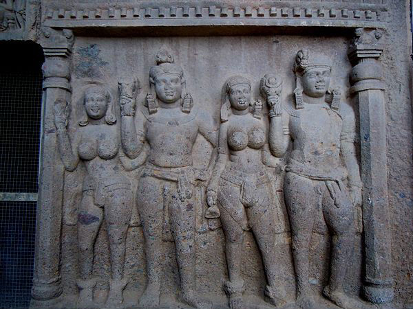 Carvings in Kanheri Caves