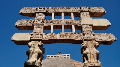Four Gateways Of Sanchi Stupa