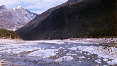 Confluence Of Rivers Lachen And Lachung Chu