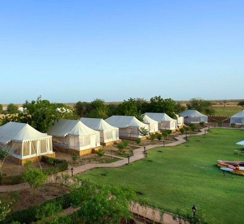 Tents at the resort Tents at the resort