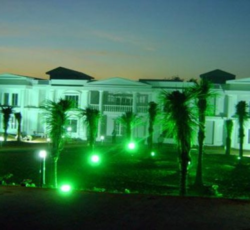 Resort view at night