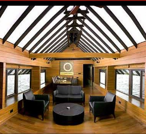 Living room on the house boat