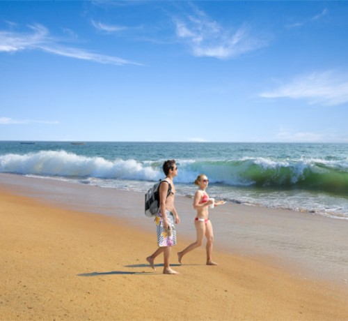 Enjoyment by the beach