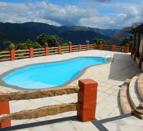 Footprint shaped Swimming Pool