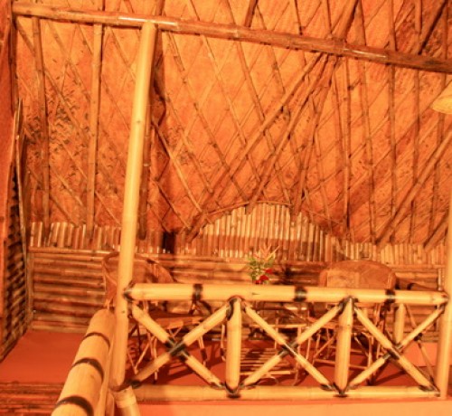 Inside view of the Bamboo Tree House Inside view of the Bamboo Tree House