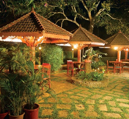 Outdoor Dining Area by Night Outdoor Dining Area by Night