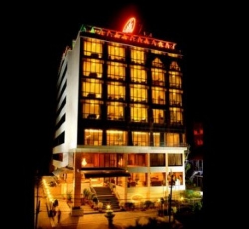 The hotel at night The hotel at night