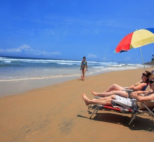 Relaxing by the beach Relaxing by the beach
