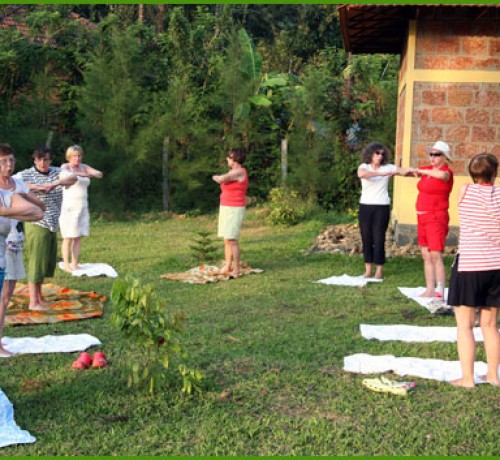 Foreigners doing Exercise Foreigners doing Exercise