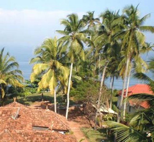Panoramic view of the Varkala Beach Panoramic view of the Varkala Beach