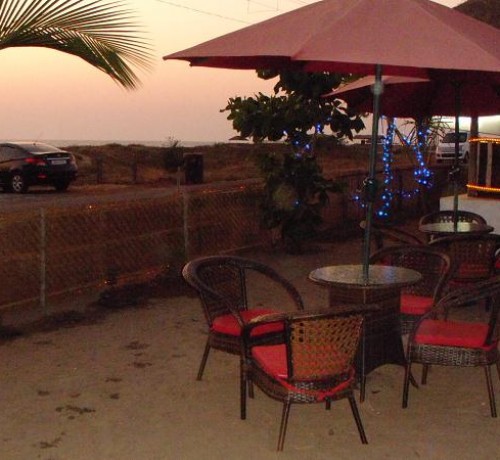 Outdoor Restaurant at Night