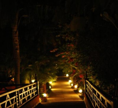 Approach Bridge at Night