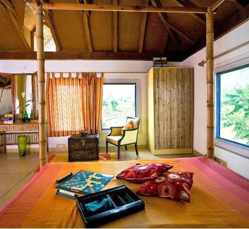 Well-decorated bedroom