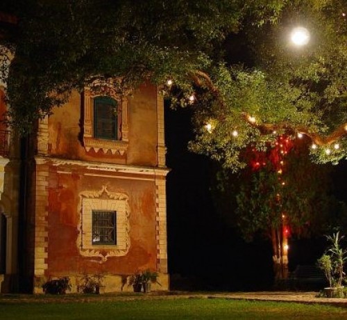 Country Manor House_ Night view