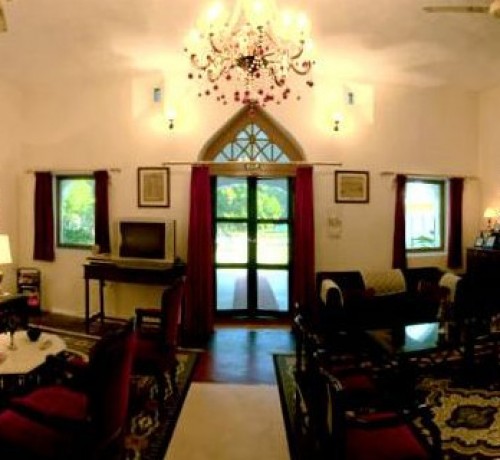 Country Manor House_ Living room