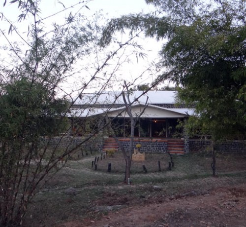 Distant View of the Villa