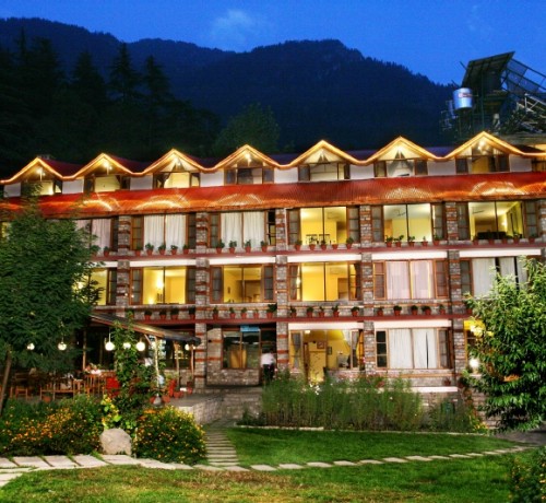 Johnson Lodge at Night