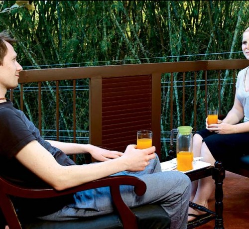 Patio with natural view