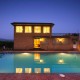 Pool View at Night